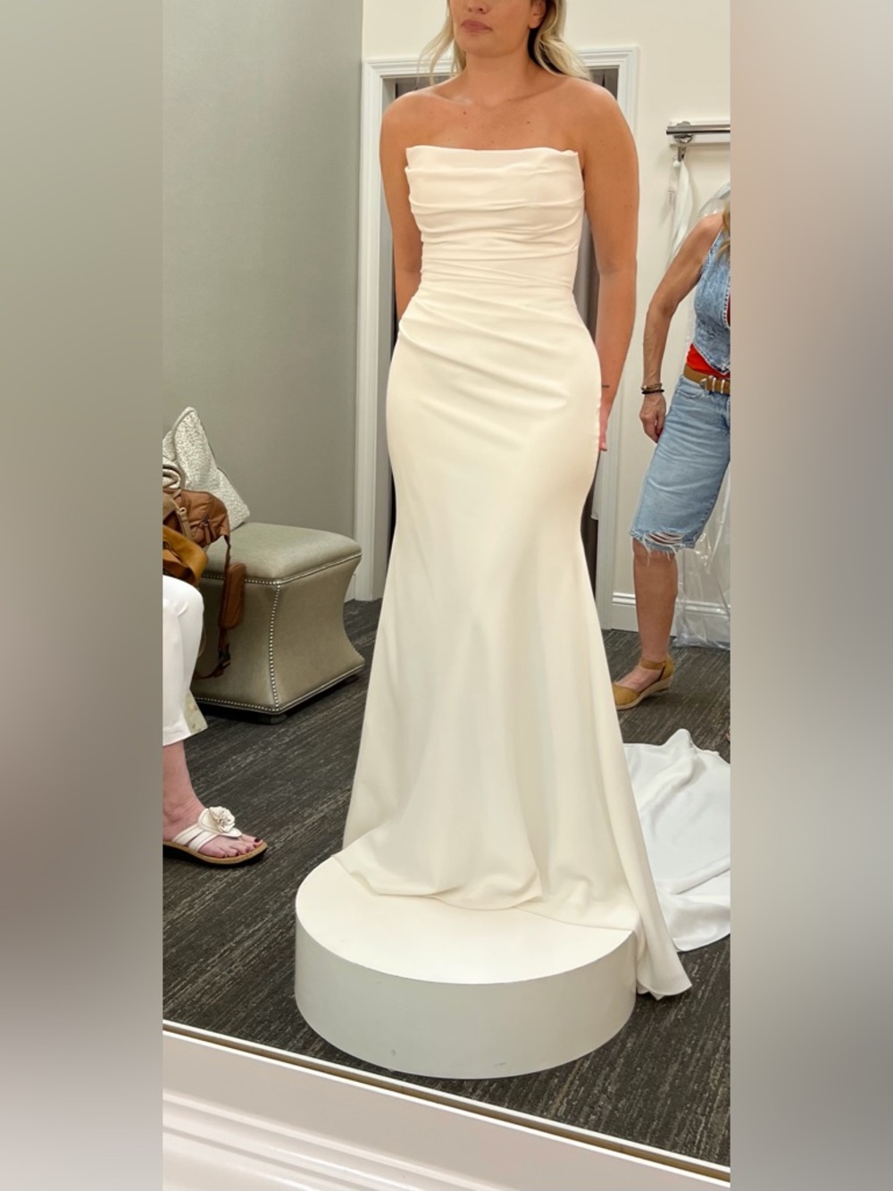 Strapless Ivory Bridal Gown